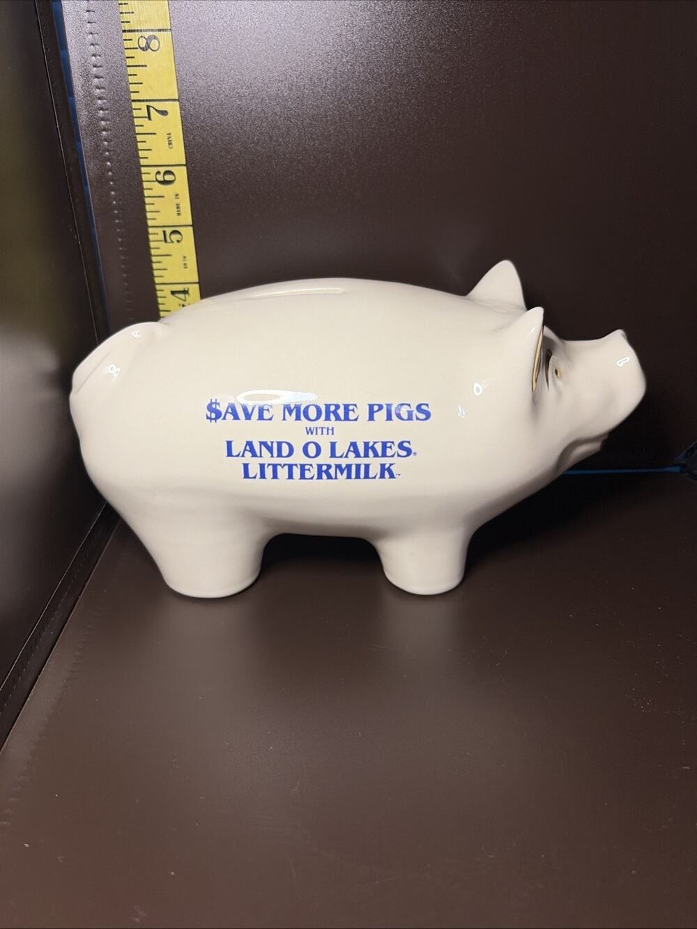 Vintage 1980s Land O' Lakes Littermilk Piggy Bank
